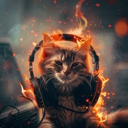 Cats Firelight Purr: Binaural Soothing Glow - Sleepy Cat
