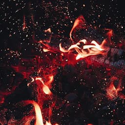 Moonlit Fireside Efficiency: Chill Music Fire - Noisy Moons