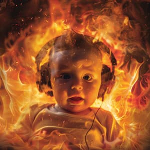 Fire's Gentle Echo: Baby's Soothing Music - Shhhh: Baby Sleep Noise