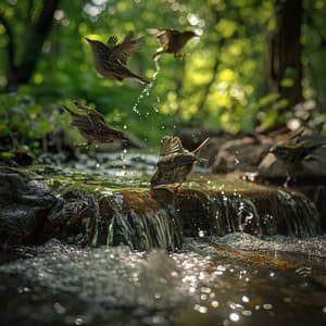 Binaural Relaxation with Creek Birds and Nature Sounds - relax tunes