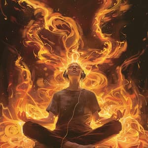 Meditation Fire: Serene Mind Harmony - Meditation Hz