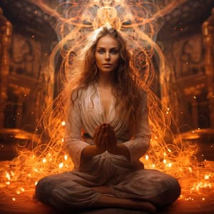 Ember's Radiant Yoga: Fireside Cadence - Electricality