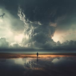 Serenidad Meditativa Con Truenos: Reflejo Armónico Bienaventurado - Mente sin viento