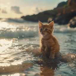 Ronroneo Binaural Del Océano: Melodías Calmantes Para Gatos - Música para dormir Gatos