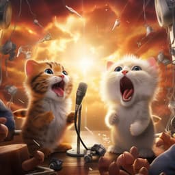 Feline Thunder in Binaural: Soft Purr Tones - Binaural Movements