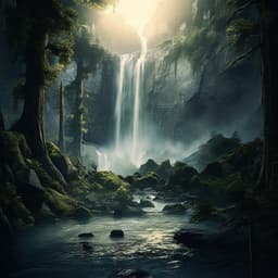 Serenidad De Las Cascadas: Armonía De Cascadas Y Cuencos Relajantes - Lista de reproducción para relajarse por la tarde