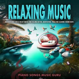 Relaxing Music: Background Stress Relief Music for Feeling Better, Meditation, Yoga for Calming Sound Bath - Piano Songs Music Guru