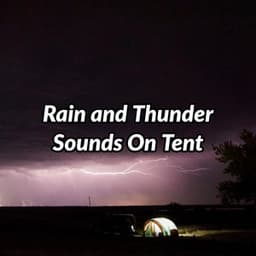 Rain and Thunder Sounds on Tent - Australian Nature