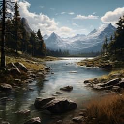 Meditative River Ambience: Calming Stream Sounds - Follow the Breath Meditations