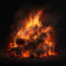 Fireside Relaxation: Warm Embers for Peaceful Moments - Easy Relaxing Acoustics