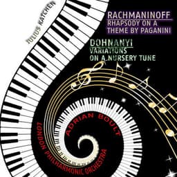 Rachmaninoff: Rhapsody on a Theme by Paganini: Dohnanyi: Variations on a Nursery Tune - Julius Katchen