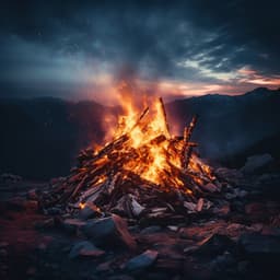 Concentration by the Fire: Focused Warmth - Outdoor Field Recorders