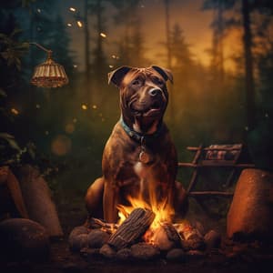 Dog's Nocturne by the Fireplace: Music in the Fireplace - Fireplace Music