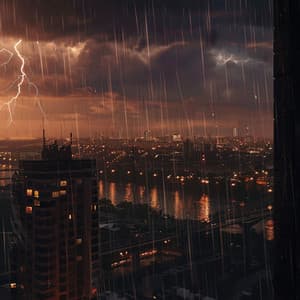 Gentle Thunder and Rain Binaural Beats for Sleep - Rain for Deep Sleep