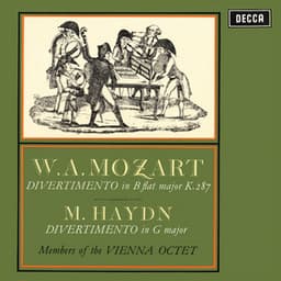 Mozart: Divertimento, K. 287; M. Haydn: Divertimento - Wiener Oktett