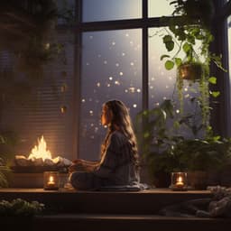 Firelight Serenity: Yoga by the Hearth - Earth Stone