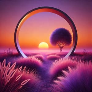 Purple Sunset of Reiki - Reiki Tribe
