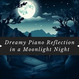 Dreamy Piano Reflection in a Moonlight Night - Nature Queen