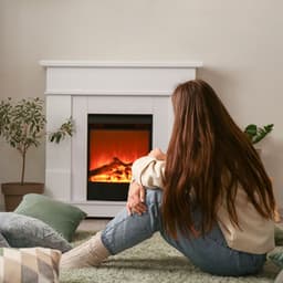 Embers in Meditation Music: A Fire Relaxation Retreat - Meditators