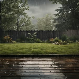 Backyard Rain and Thunder Serenity - Heavy Rain Sounds