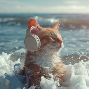 Ocean Purrs: Cats Soothing Harmonies - Cat Sleeping Music Project