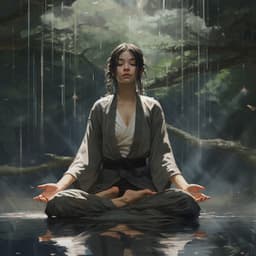 Meditación Lluviosa Melódica: Melodías Serenas De La Meditación Lluviosa - Lluvia y frío