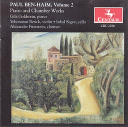 Paul Ben-Haim, Vol. 2: Piano & Chamber Works - Paul Ben-Haim