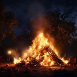 Nature and Fire Harmony: Serene Soundscapes - 741Hz Energy Orbiting Manifest Healing