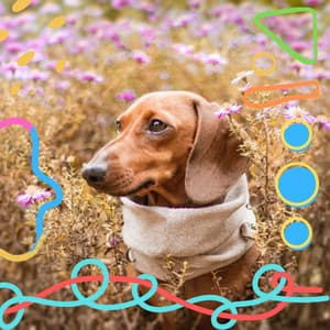 Backdrop for Puppy Training - Mandolin Chill Out - Sleepy Pets