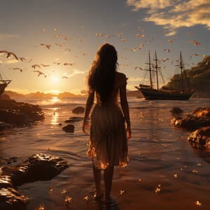 Música De La Serenidad: Melodías Relajantes De La Costa Del Océano - Suave al aire libre