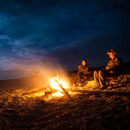 Eternal Fire Blaze: Melodic Hearth's Soothing Embrace - Nature Sounds For Sleeping