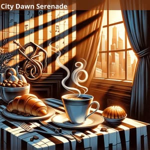 City Dawn Serenade: Chic Breakfast Jazz - Morning Jazz Background Club