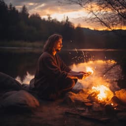 Guitarra Cerca Del Fuego: Música Relajante Y Fuego - Sonido de la naturaleza
