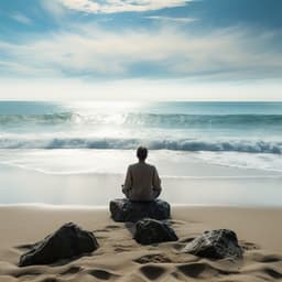 Melodías Serenas Oceánicas: Música Meditativa Para Reflexión Tranquila - Etiqueta de la naturaleza
