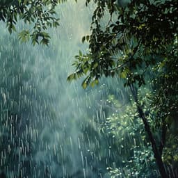 Binaural Rain for Peaceful Evening Relaxation - Deep Relaxing Music