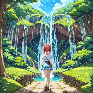 Waterfalls - Lofi - Anime Girl Lofi