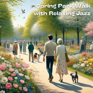 Spring Park Walk with Relaxing Jazz - Jazz Background And Lounge