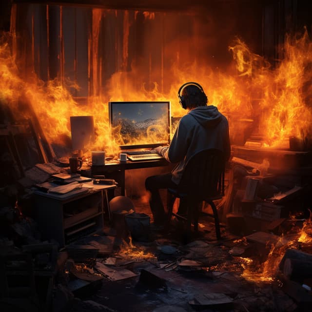 Work Inferno: Productive Fire Beats - Mystical Nature Fire Sounds