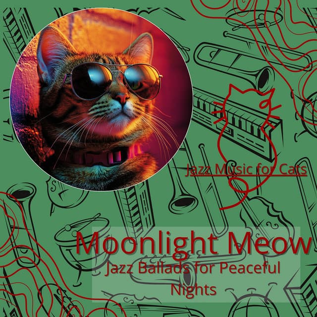 Moonlight Meow: Jazz Ballads for Peaceful Nights - Jazz Music for Cats