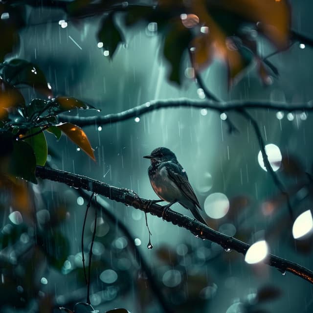 Focus with Binaural Nature Rain and Birds Ambience - Music for Working