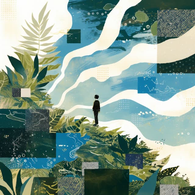 Toile Magique : L'Alchimie des Rêves au Musée - Zen Ambiance D'eau Calme