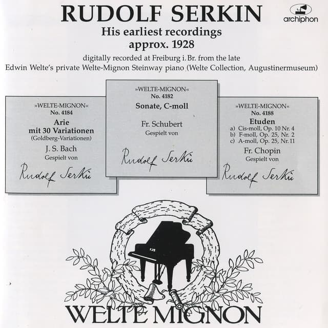 Rudolf Serkin: His earliest recordings - Rudolf Serkin