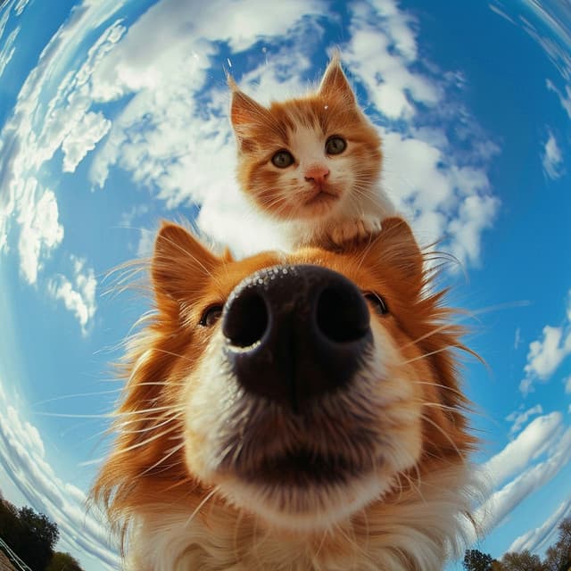 Amigos Y Diversión: Música Relajante Para Mascotas - Día azul