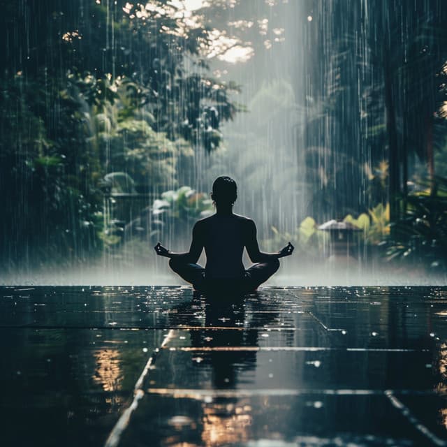 Yoga in the Rain: Meditative Sounds - Meditative Yoga