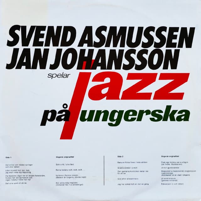 Jazz på ungerska - Jan Johansson