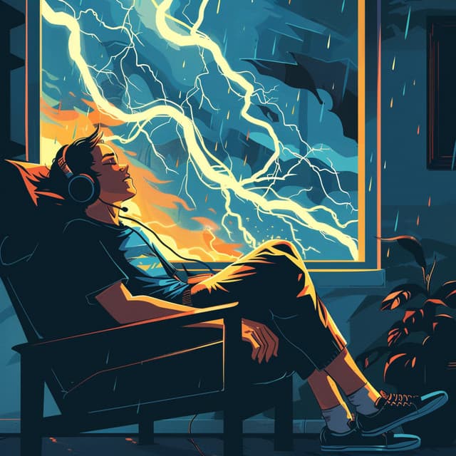 Relaxing Thunder Echoes: Soothing Music - Relax in Nature