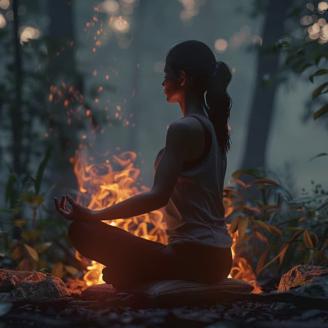 Serenidad En El Fuego: Melodías Calmantes De Meditación - Medicina Espiritual