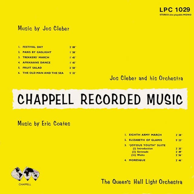 LPC1029: Music by Jos Cleber and Eric Coates: Jos Cleber and his Orchestra - Eric Coates