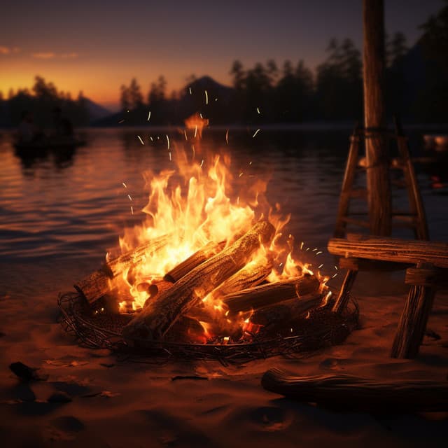 Fire's Relaxing Rhythms: Calm Flame Echoes - Relax total