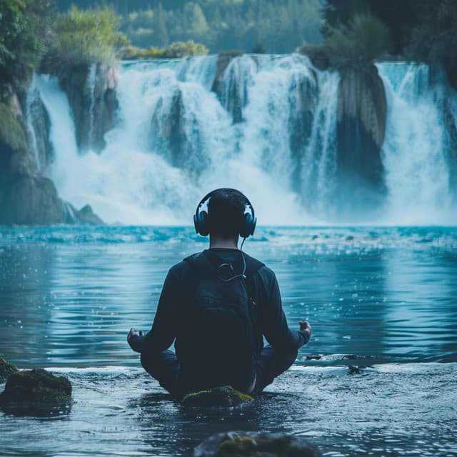 Relaxation by the River: Touch of Water - Foggy Light Wave